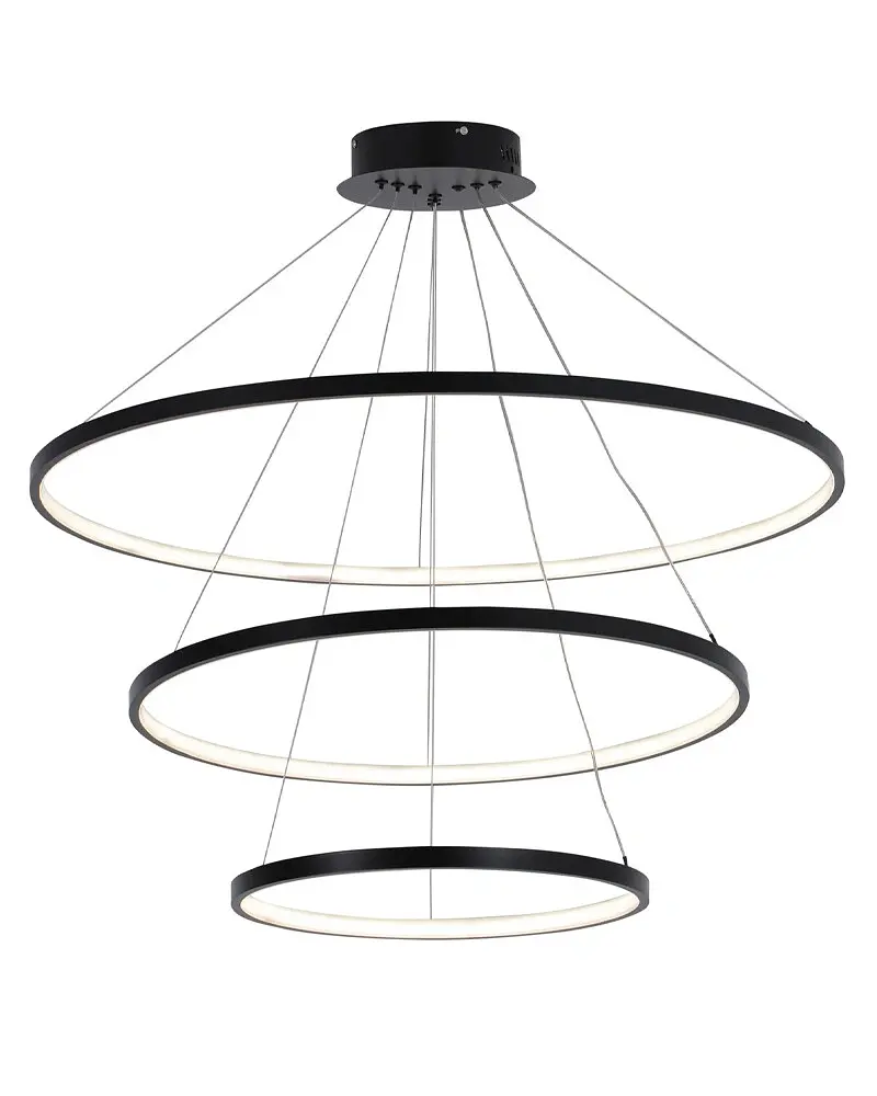 Подвесной светильник, люстра Goldlux 330024 Lea 3 Led 3x60W 4000K 8000Lm IP20 Черный - фото 2