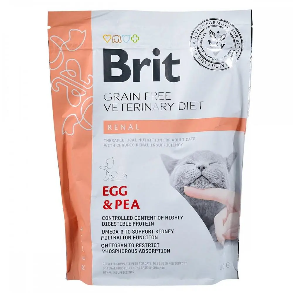 Сухий корм Brit GF Veterinary Diets Cat Renal 0.4 кг лікувальний для котів - фото 3
