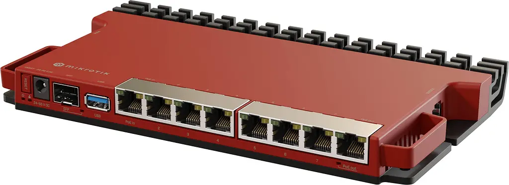 Маршрутизатор Mikrotik L009UiGS-RM, 800MHz CPU, 512MB RAM, 128MB NAND, 8x1G Ethernet ports, 1xSFP - фото 3