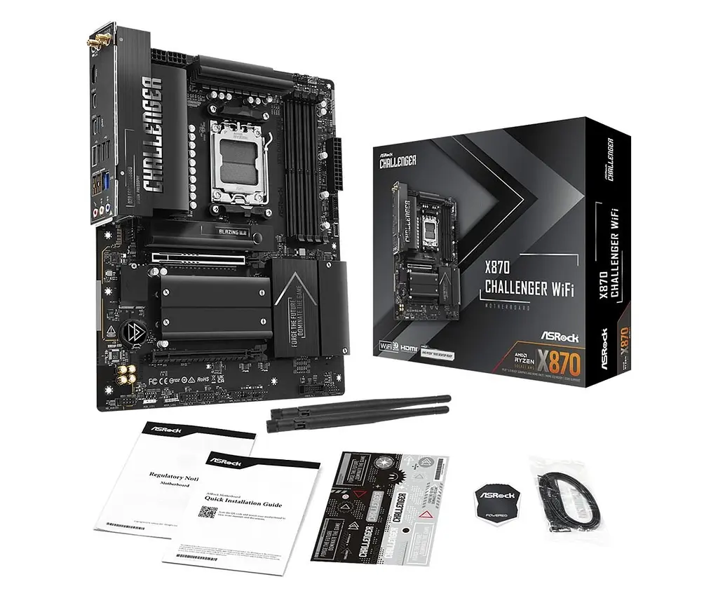 Материнська плата ASRock X870 Challenger WiFi Socket AM5