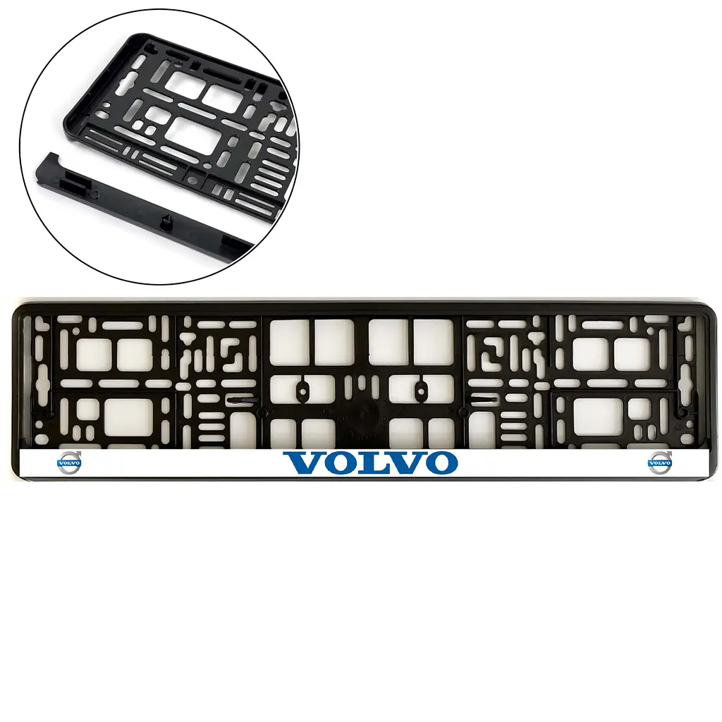 Рамка номера для Volvo Тип 1 Морозостійка Кольоровий Логотип (Avtovin)