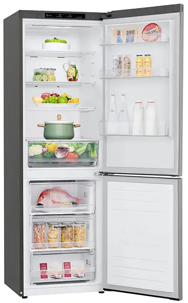 Холодильник LG GA-B459SMRZ 186х68х60см 2 дв холодильне відділення 234 л морозильне відділення 107 л A++ NF платиновий сірий (GA-B459SMRZ) - фото 6
