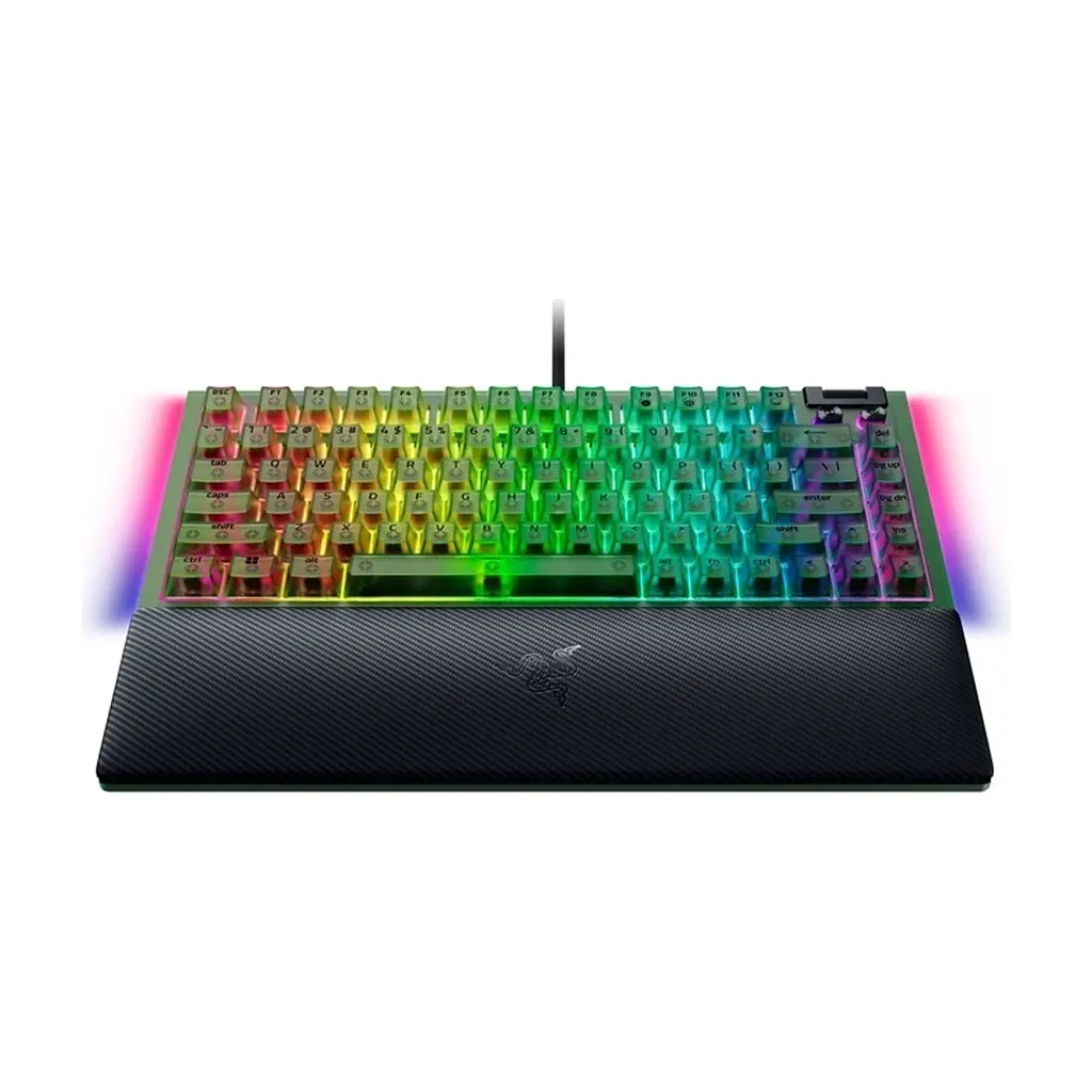 Клавіатура Razer BlackWidow V4 75% USB UA Phantom Green (RZ03-05003300-R3M1) - фото 3