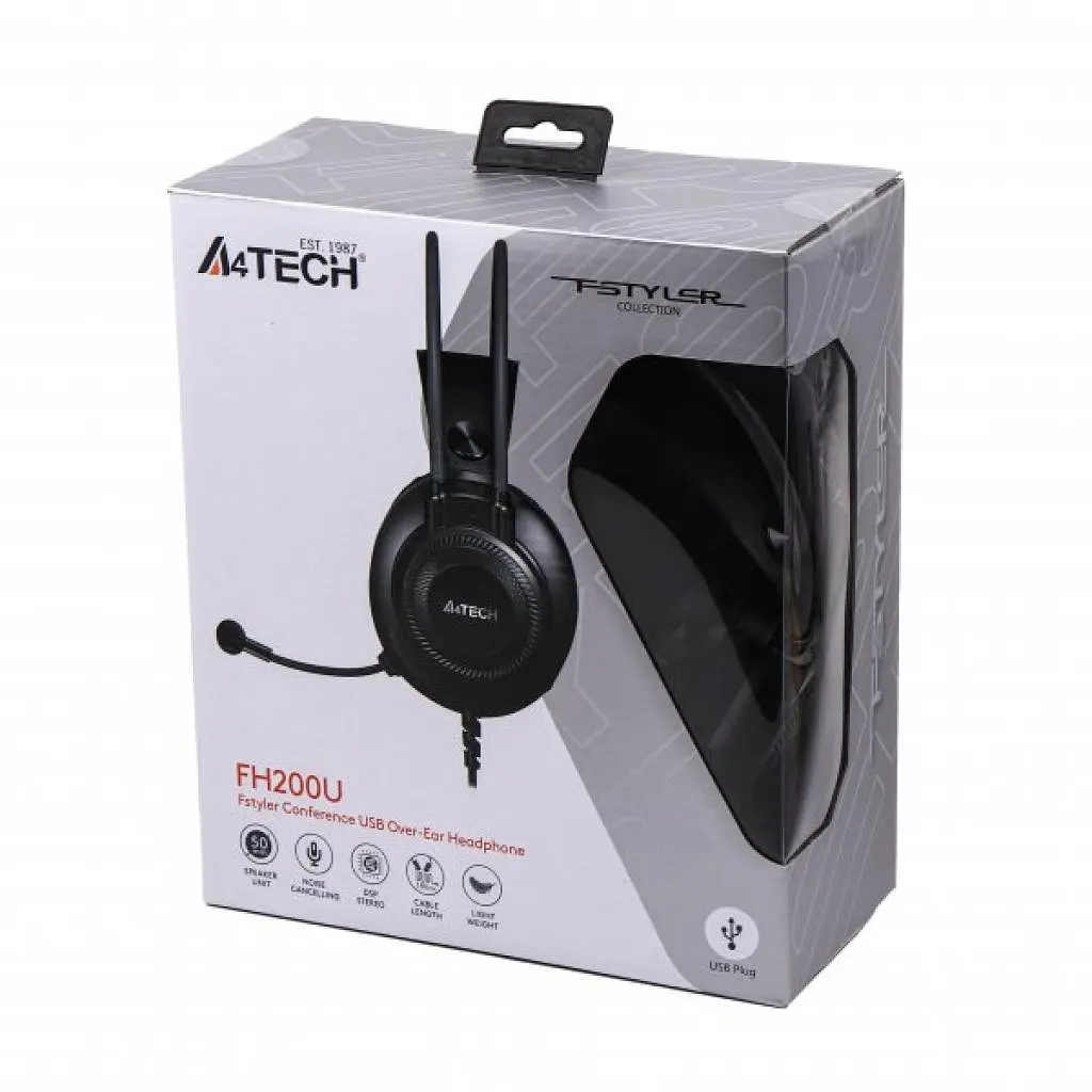 Наушники A4Tech FH200U Grey - фото 5