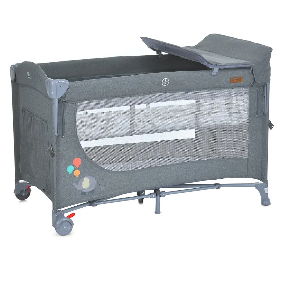 Ліжечко-манеж 2 в 1 UNITY+ ME 1098 Gray, до 13 кг