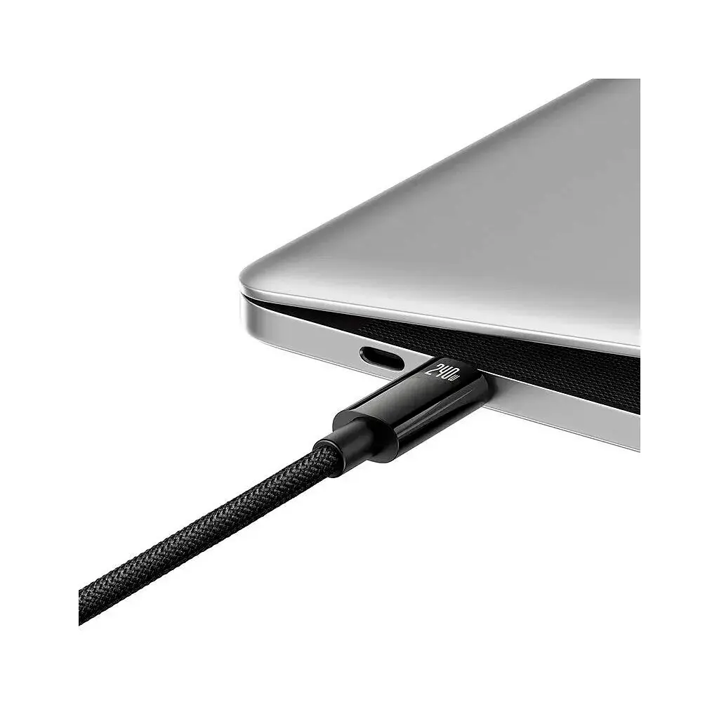 Дата кабель USB-C to USB-C 1.0m 240W Black Baseus (CAWJ040001) - фото 5