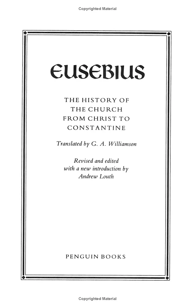 The History of the Church from Christ to Constantine - фото 3