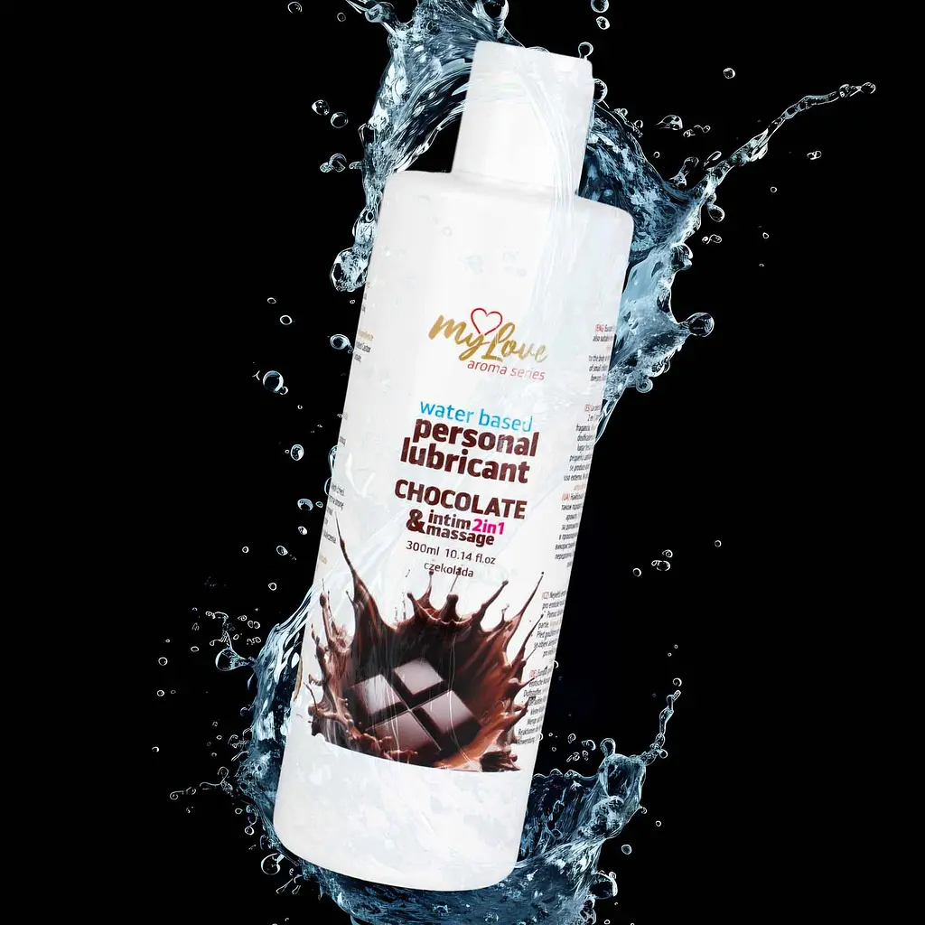 Лубрикант MyLove Aroma Series IntimMassage 2in1 Chocolate, 300 мл - фото 3