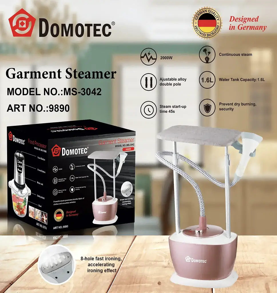 Відпарювач Domotec MS-3042 - потужний вертикальний парогенератор - фото 2