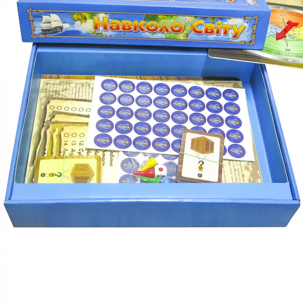 Настільна гра "Навколо світу" на укр. мовою Artos Games 34 см det0005984 - фото 3