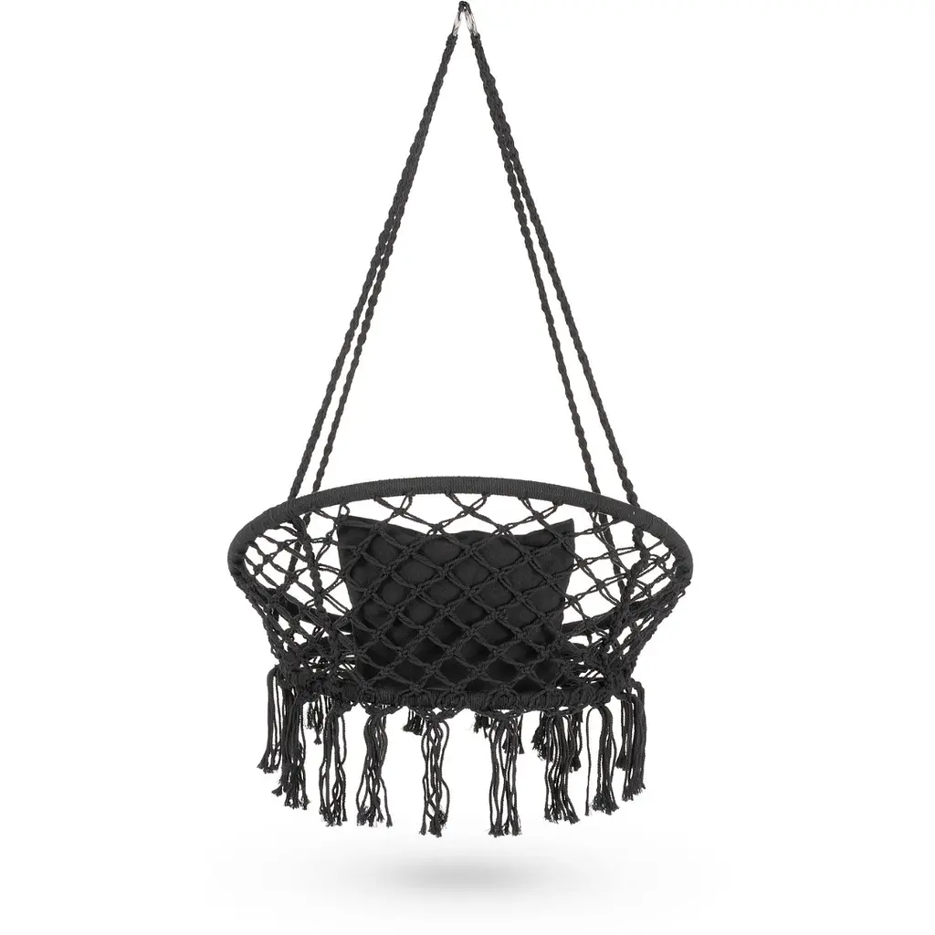 Садова гойдалка Boho Outtec XXL чорний - фото 4