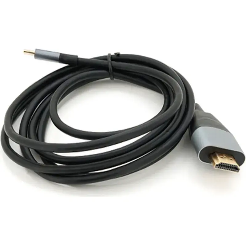 Кабель мультимедійний USB-C to HDMI M 1.8m 4K60Hz black Voltronic (YT-HDMI (M)-Type-C (M)-B) - фото 3