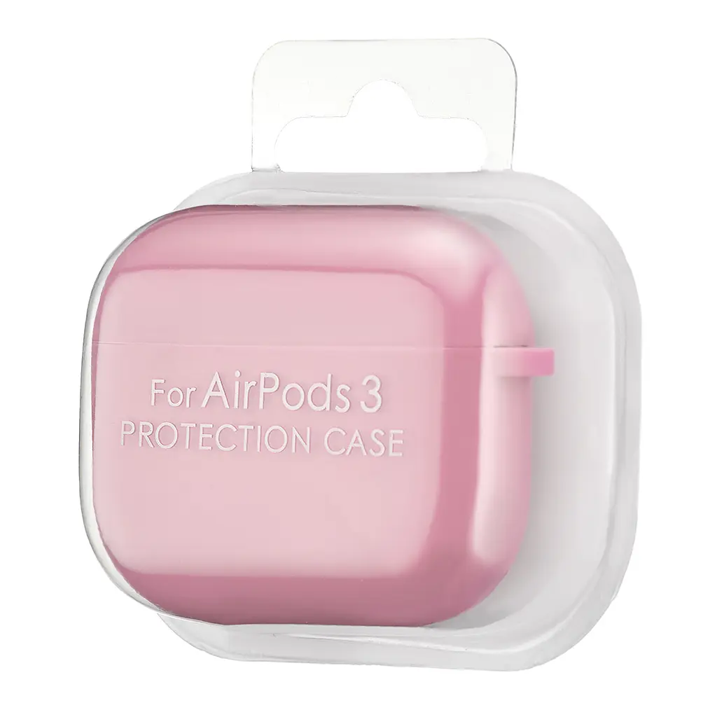 Чохол Silicone Case 2,5mm with microfiber for AirPods 3 Pink - фото 2