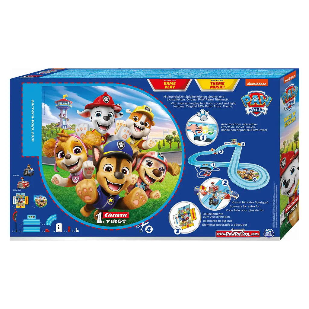 Автотрек Carrera First Paw Patrol Гонки и спасение трасса 3.5 м - фото 10