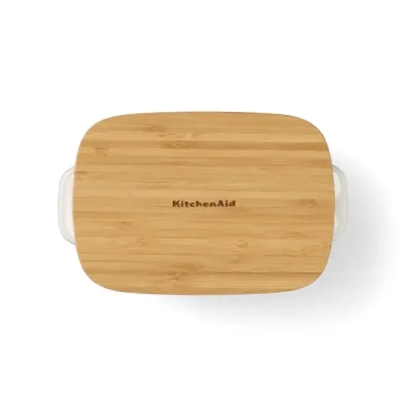 Форма для випікання KitchenAid з кришкою керамогранітна 0,9 л Фісташкова (CC007424-001) - фото 3