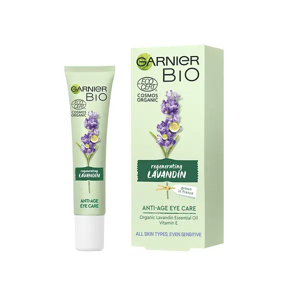 Антивозрастной крем для кожи вокруг глаз Garnier Bio с экстрактом лавандина, 15 мл (C6308100) - фото 2