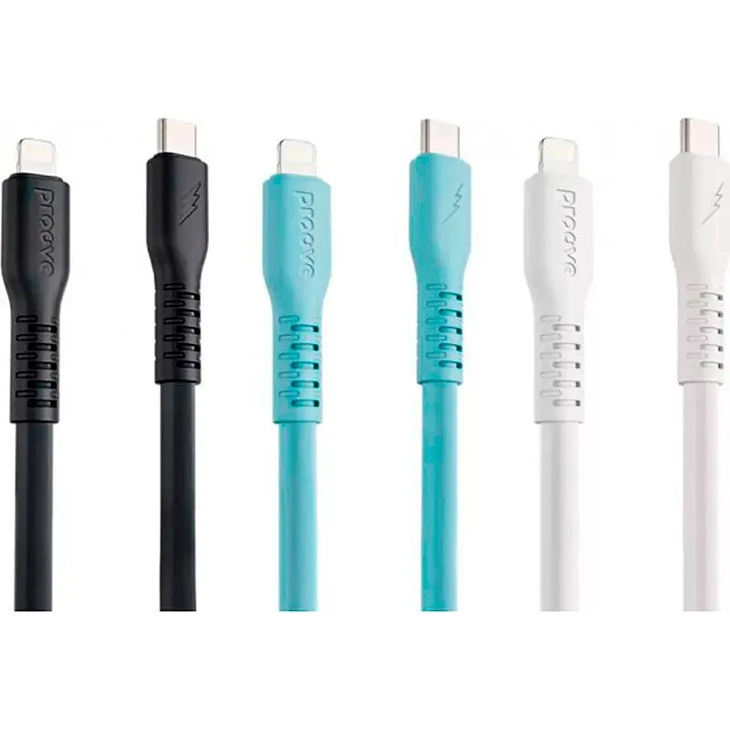 Кабель Proove Eternal USB-C to Lightning 27W 1m Light Blue (CCET27002108) [131013] - фото 3