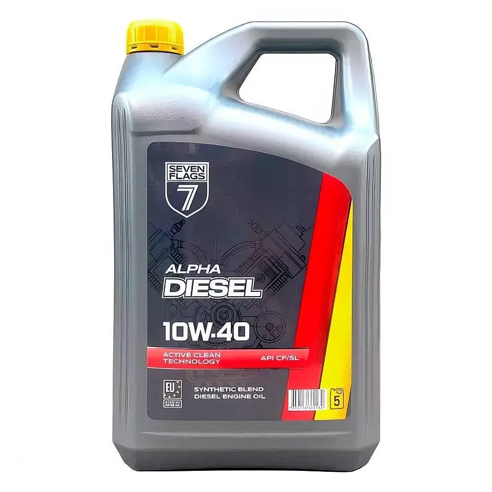 Автомобільна моторна олива 7FLAGS Alpha DIESEL 10W-40 5л