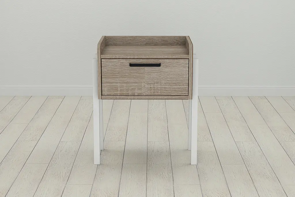 Тумба модульная Ferrum-decor Бетти 540x450x320 металл Белый ДСП Сонома Трюфель 16 мм (FRD-102994) - фото 4