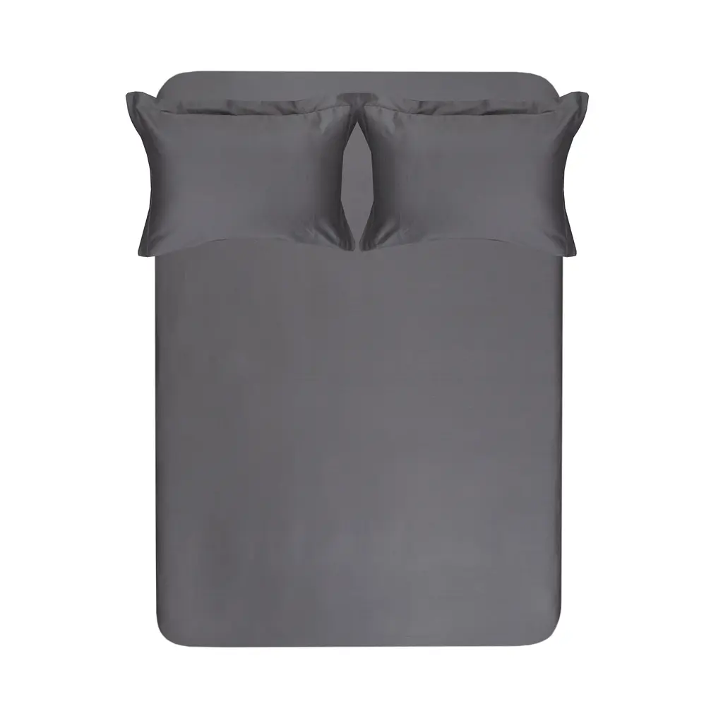Постельное белье сатин 210ТС Lotus Home - Brista антрацит семейный (160x200+30см) - фото 2