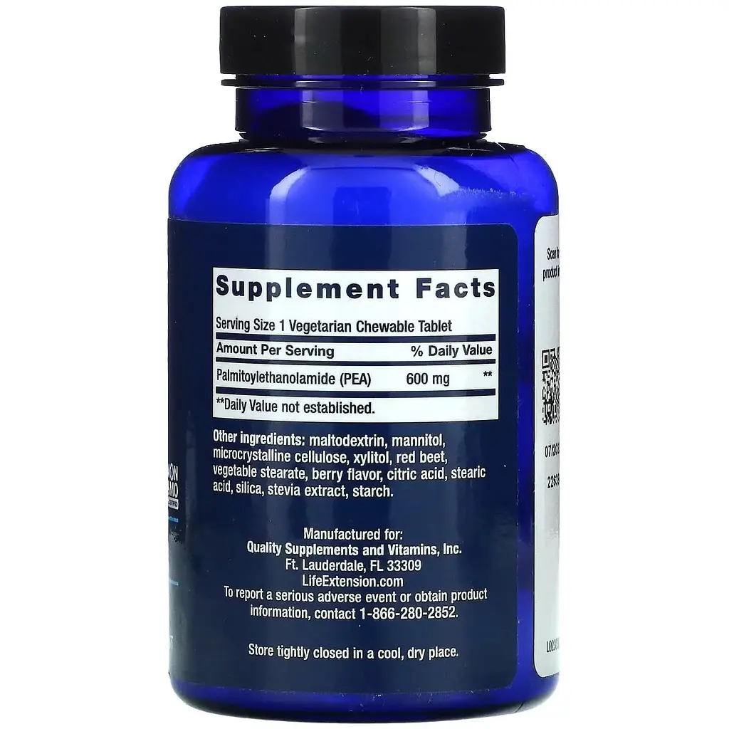 Добавка Life Extension PEA Discomfort Relief знеболююче смак ягід 60 таблеток - фото 2