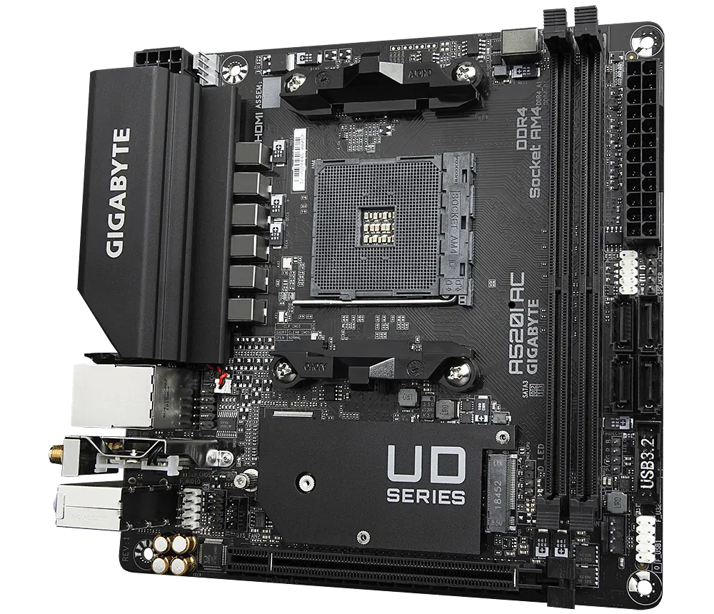 Материнська плата Gigabyte A520I AC Socket AM4 (A520I AC) Б/В - фото 3