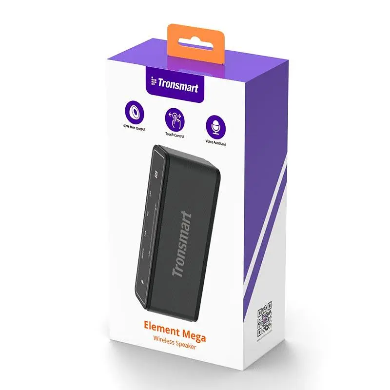 Портативна акустика Tronsmart Mega 40w бездротова чорна - фото 2