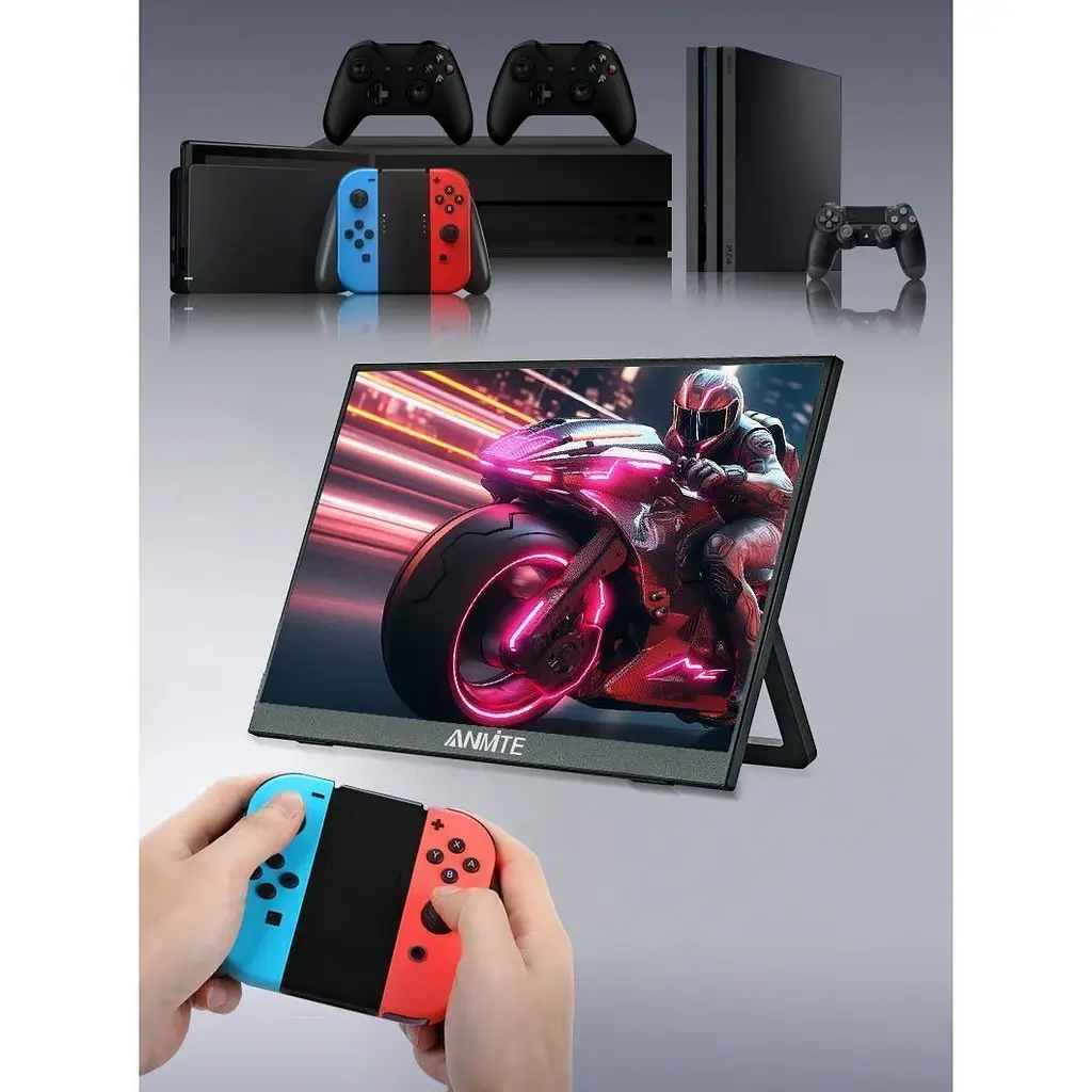 Портативный монитор Anmite A160W03 16" IPS Full HD Black [139540] - фото 4