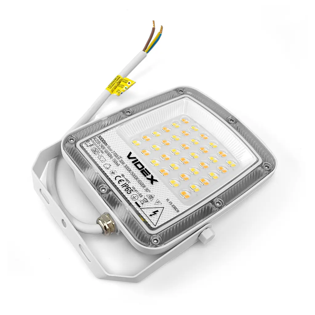 LED прожектор Videx F5, 30W 3000-5000-6500K 230V White (VL-F5-030CW) (29253-000) - фото 8