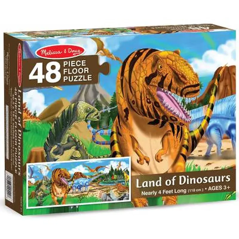 Пазл Melissa&Doug Мега "Краіна динозаврів", 48 елементів (MD10442) - фото 4