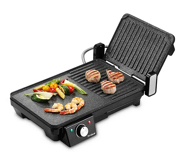 Гриль настільний Trisa 7365.4212 Panini & Grill Чорний (4699) - фото 2