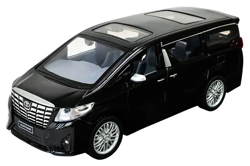 Іграшковий мікроавтобус металевий Toyota Alphard 1:29 Автопром світлозвукові ефекти 68481, 2 кольори, в коробці 20x11x10 см - фото 5