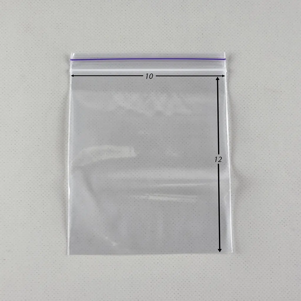 Пакети Zip-Lock прозорі 10x12 см, 100 шт, 50 мкм, поліетиленові пакети із застібкою - фото 2