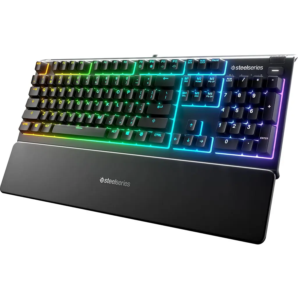 Клавиатура SteelSeries Apex 3 Whisper-Quiet Switches USB Black (64795) - фото 3