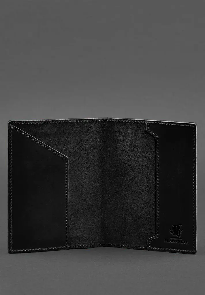 Шкіряна обкладинка для військового квитка 7.3 чорний Crazy Horse - фото 7