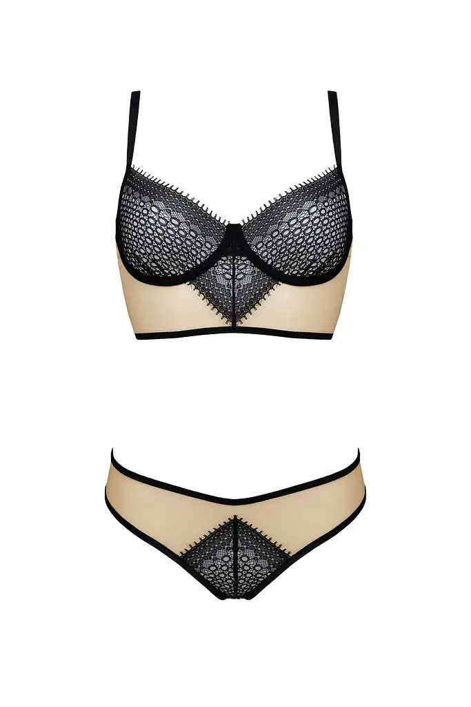Сексуальный комплект Casmir Denerys S/M бежевый - фото 3