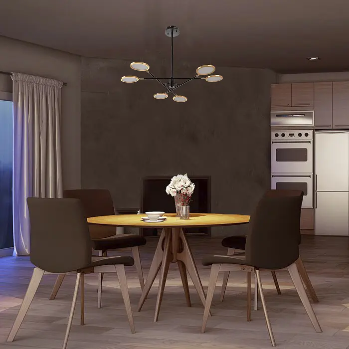 Світильник стельовий Brille підвісний лофт світлодіодний BL-891S/6 NW 65W G - фото 4