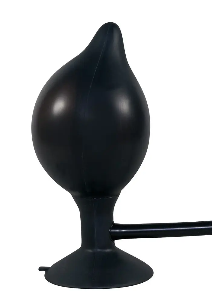 Анальна пробка True Black Silikon Pump Plug - фото 2