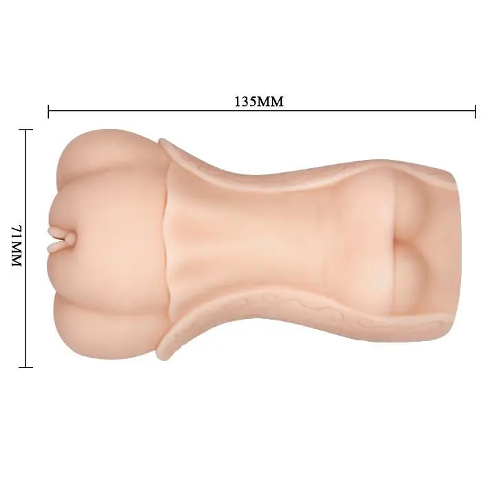Мастурбатор Crazy Bull 3D Vagina (тілесний) - фото 3