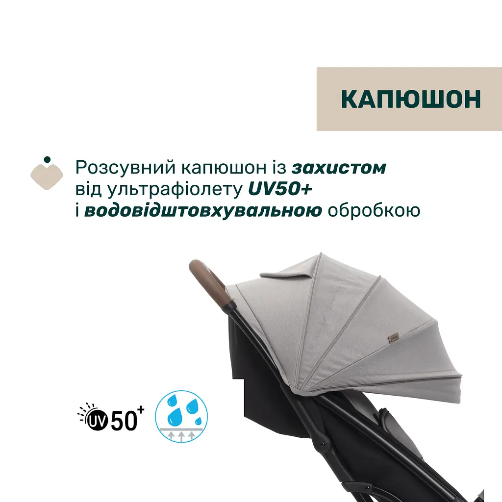 Прогулянкова коляска Chicco Glee сіра (87068.43) - фото 6