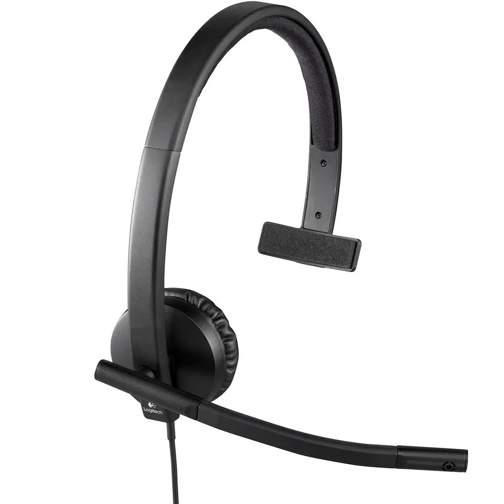 Гарнітура Logitech H570e Corded Mono USB Headset (Teams version) Black USB-C (981-001427) - фото 3
