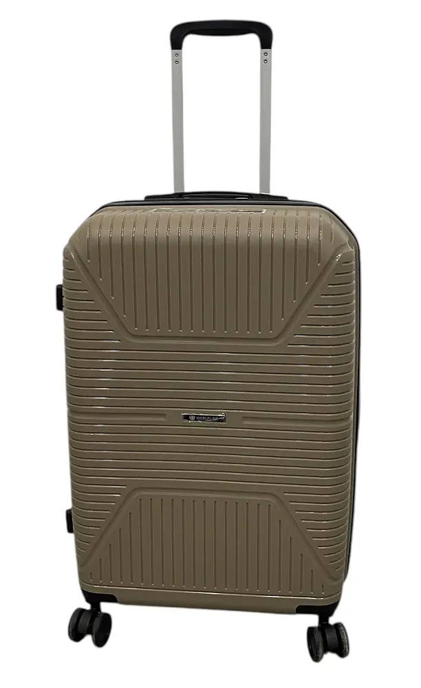 Валіза середня Worldline Airtex 291 поліпропілен M Шампань