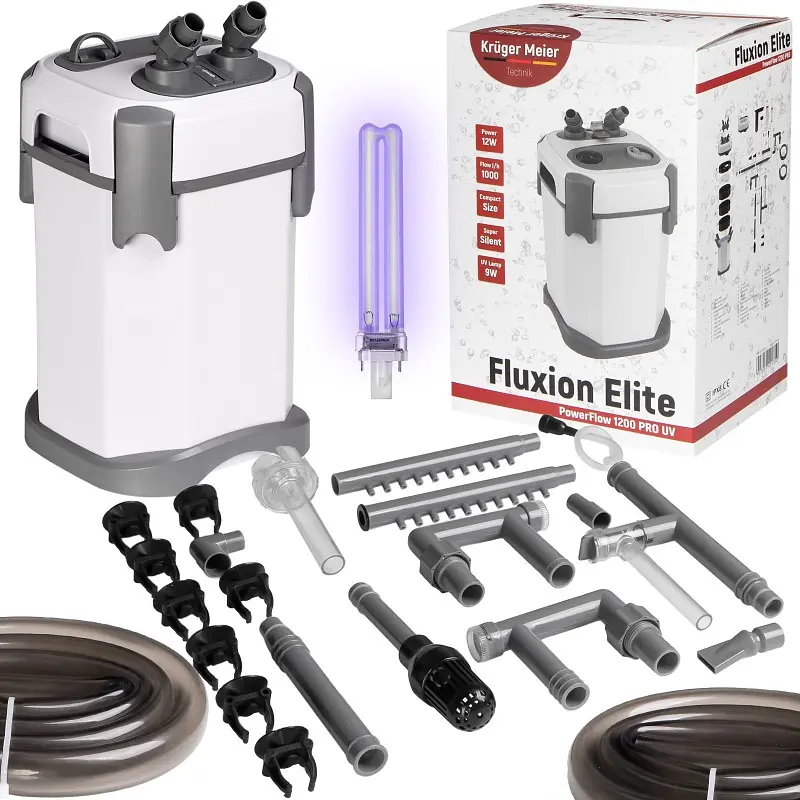 Зовнішній фільтр Kruger Meier Fluxion Elite 1200 UVC PRO для акваріумів 100-250 літрів - фото 8