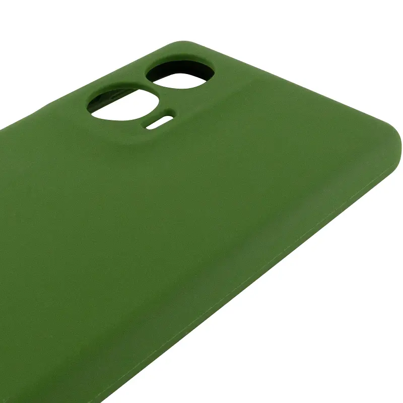 Чохол Silicone Cover Ummi Lakshmi Full Camera (AA) для Motorola Edge 50 Зелений / Dark green - фото 4