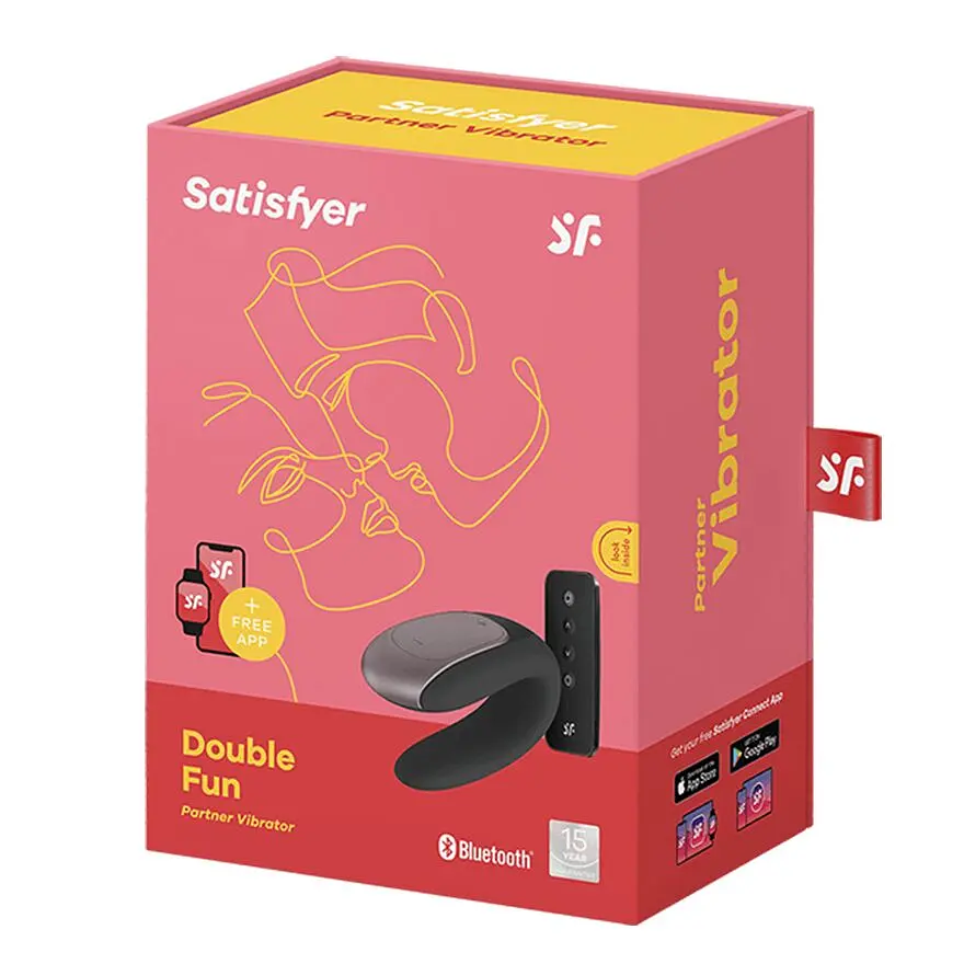 Смарт-вібратор для пар Satisfyer Double Fun (Black) з пультом ДК - фото 5