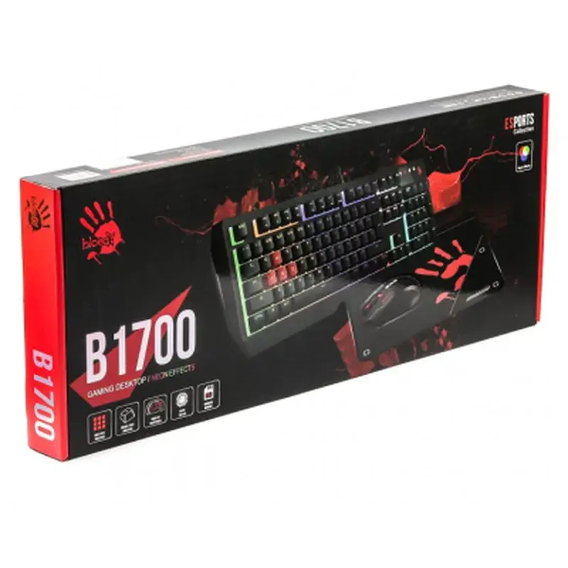 Комплект A4Tech Bloody B1700 USB Black (4711421980401) - фото 7