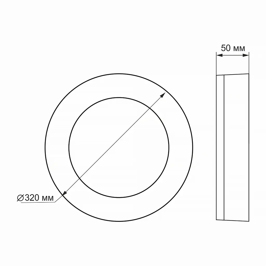 LED світильник Videx Art IP65 30 Вт 5000 K чорний (VL-BHFR-305B) - фото 3