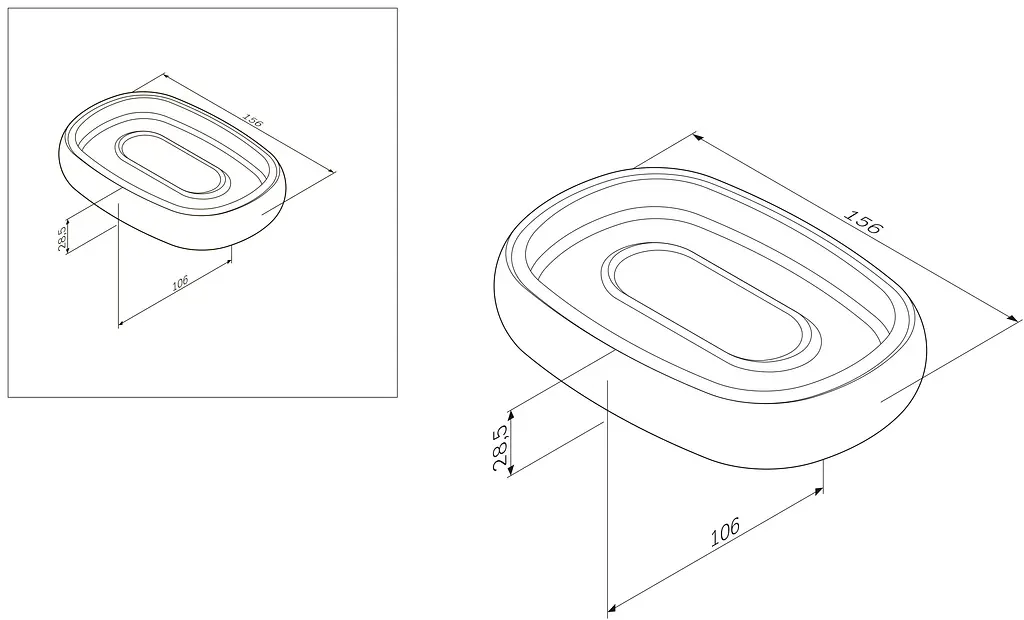 Скляна мильниця AM.PM Sensation настільна (A3031200) - фото 8