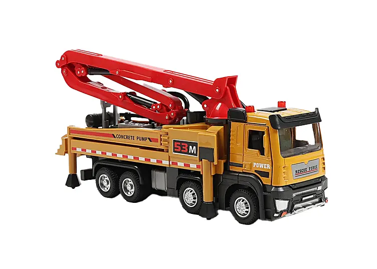 Спецтехніка LS-0749-17 Авто Експерт "Автобетононасос" м/п масштаб: 1:32 інерція світло звук в коробці (6976001651272) - фото 2