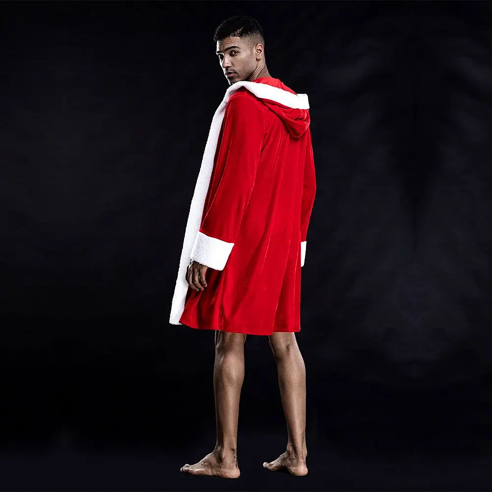 Чоловічий еротичний костюм "Звабливий Санта" One Size Red - фото 2